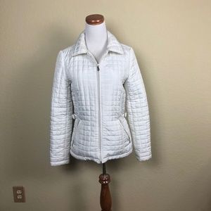 eStudio Women's white Jacket Down Coat HE